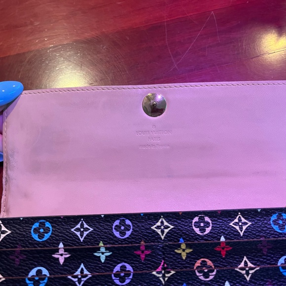 SOLD 💙💙 Authentic Limited Louis Vuitton Monogram Black Multicolor Wallet - Picture 7 of 16